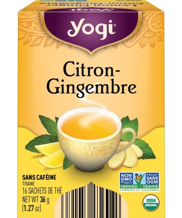 Yogi Tea - Lemon Ginger Tea - 6 Pack 96 Tea Bags Total - Buy Online on GoSupps.com