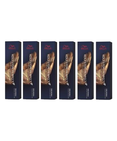 6er Wella Koleston Perfect ME+ 6/73 Dark Blonde Brown Gold 60 ml