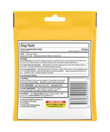 HALLS Relief Honey Lemon Cough Drops - 14 Drops | Fast Shipping Worldwide - Buy Now - Buy Online on GoSupps.com