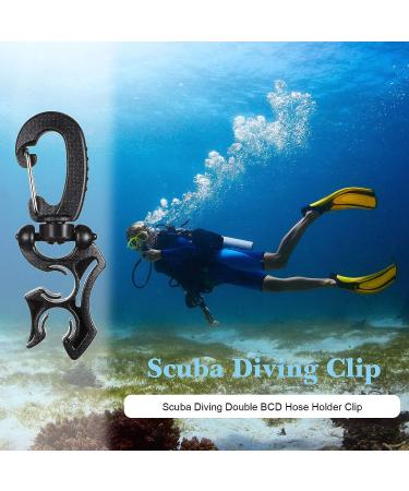 Weewooday 3 Piece Diving Hose Holder Clip - Double BCD Hose Clip with Snap Hook Buckle - Dive Snorkeling Accessories - Buy Online on GoSupps.com