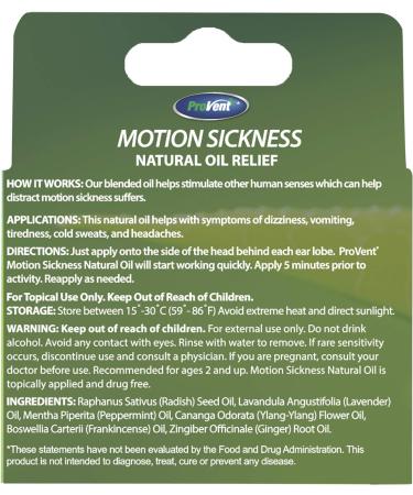 Provent Motion Sickness Relief Roll-On - 0.08 fl oz | Natural & Effective - Buy Online on GoSupps.com