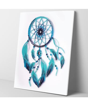 Uniquilling Paper Quilling Kit for Adults - DIY Modern Wall Art Dreamcatcher Kit - 16x20in - Buy Online on GoSupps.com