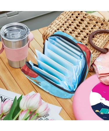 Shop Merry Christmas Women Bands Storage Bag - Travel Makeup Organizer for Menstrual Cups & Accessories | Big Capacity Color 3 | Pack of 1 - Buy Online on GoSupps.com