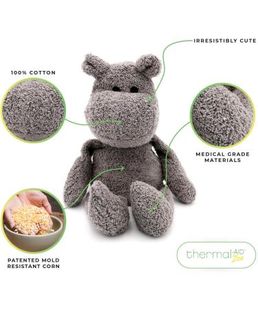 Thermal-Aid Zoo Mini Hippo Kids Hot/Cold Pain Relief Stuffed Animal - Natural Sleep Aid - Buy Online on GoSupps.com