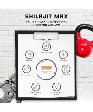 Mumijo Shilajit Max - 180 Capsules - Strong Extract: 2000 mg per daily serving - 50% Fulvic Acid + 12% Humic Acid + Bioenhancer - Original Himalayan Extract 10:1 - Vegan - Buy Online on GoSupps.com