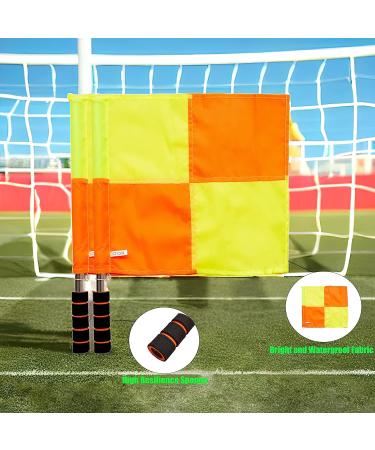 Soccer Referee Flags Kit - 8PCS Whistle, Cards, Score Book, Coin, Armband Set - Buy Online on GoSupps.com