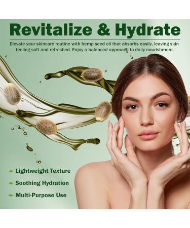 Plant Guru Hemp Seed Oil 32 fl. oz. Cold Pressed 100% Pure & Natural Carrier Oil for Skin Face Body and Hair. Great for DIY Creams Lotions and Lip Balm. - Buy Online on GoSupps.com