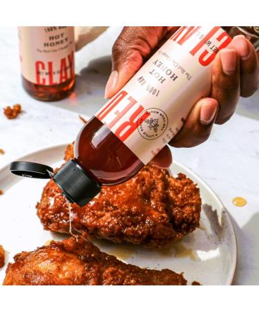 Red Clay Hot Honey - Gluten Free Paleo Spicy Honey - 100% Raw Wildflower Honey Infused with Habanero Peppers 9 oz - Buy Online on GoSupps.com