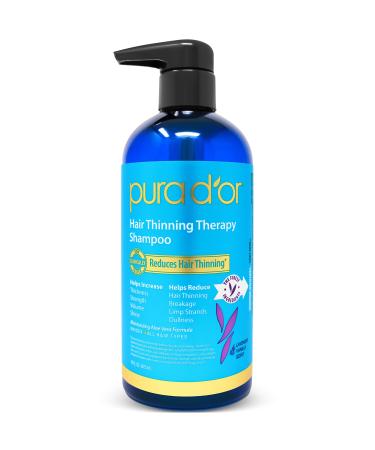 Pura D'or Hair Thinning Therapy Shampoo Lavender Vanilla 16 fl oz (473 ml)