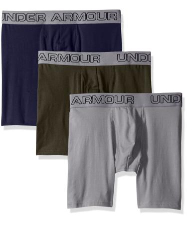 Under Armour Men's Charged Cotton Stretch 6 Boxerjock 3-Pack X