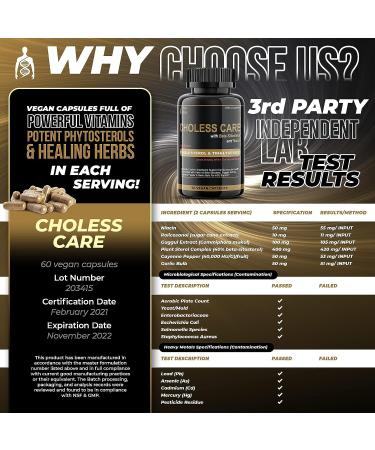 Organic Garlic Capsules for Lowering Cholesterol & Heart Health | Beta Sitosterol, Niacin, Cayenne Pepper for Healthy HDL & LDL Levels - Buy Online on GoSupps.com