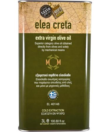 Elea Creta Extra Virgin Greek Olive Oil 3lt Tin Can - 3 l Pack - Buy Online on GoSupps.com