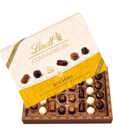 Lindt - CONNAISSEURS Rochers Box - Assortment of Milk Dark and White Chocolates - Ideal for Christmas 367g - Buy Online on GoSupps.com