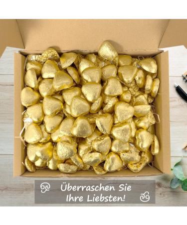 Gourmet Box with 1000g Lindt Mini Hearts - Premium Whole Milk Chocolates & Ideal Storage Solution - Buy Online on GoSupps.com