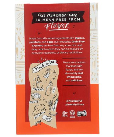Absolutely Gluten Free Crackers Original 4.4oz - Pack of 1 | Crunchy Gluten-Free Snack - Buy Online on GoSupps.com