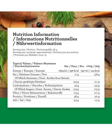 Amazing Grass Organic Vegan Rich Chocolate Protein Superfood Powder - 10 Servings (360g) - Buy Online on GoSupps.com