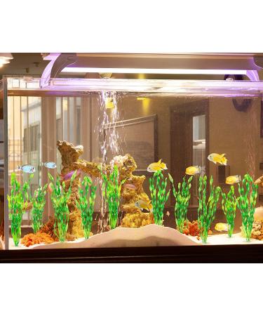 Artificial Seaweed Water Plants for Aquarium - 10 PCS Green Plastic Fish Tank Decor - Buy Online on GoSupps.com