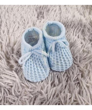 Royal Icon Baby Booties 0-3 Months - Warm & Safe Baby Slippers for Boys & Girls - Blue Newborn Booties Ri401 - Buy Online on GoSupps.com