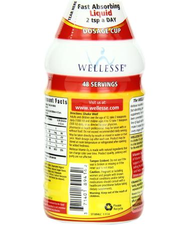 Nature's Way Vitamin D3 Berry 25 mcg - 16 fl oz (480 ml) | Boost Immunity & Bone Health - Buy Online on GoSupps.com