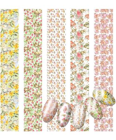 Nail Art Supplies Baroque Full Wrap Cupid Rose Flower Angel Transfer Stickers Decals Nail Foils(10) - Buy Online on GoSupps.com