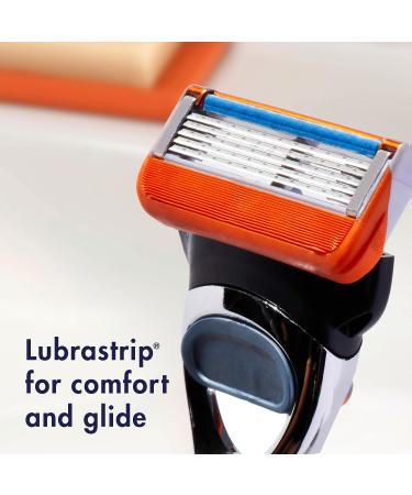 Gillette Fusion5 Power Men's Razor Blade Refills - 8 Count with Lubrastrip for Comfortable Shave - Buy Online on GoSupps.com