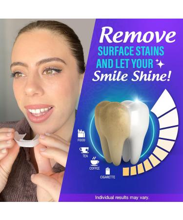 GuruNanda Ready-to-Use Prefilled Whitening Trays (7 Treatments) with 8% Hydrogen Peroxide to Remove Surface Stains Fast & Easy Teeth Whitening for Sensitive Smiles - Buy Online on GoSupps.com