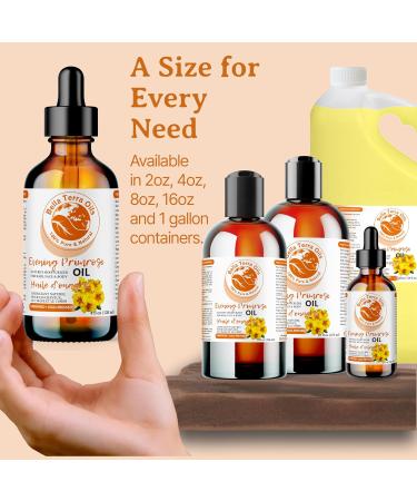 Bella Terra Oils Evening Primrose Oil. 120ml. 100% Pure. Cold-pressed. Unrefined. All Natural. Rich in GLA. Chemical-free. Soothes Dry Skin. Nourishes Skin & Hair. 120 ml (Pack of 1) - Buy Online on GoSupps.com