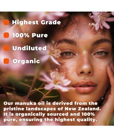 Organic Manuka Oil - 1 fl. oz. Therapeutic Grade Essential Oil for Skin | Medical Grade Manuka Honey Oil - Buy Online on GoSupps.com