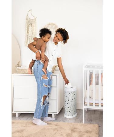 Ubbi Steel Diaper Pail - Odor Locking No Special Bag Needed Award-Winning Must-Have for Baby Registry Terrazzo - International Shipping Available - Buy Online on GoSupps.com