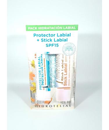  HIDROTELIAL Hidrotelial SPF15 Moisturising Lip Moisturiser Pack SPF15 + Rose Husk Lip Stick SPF15 - Buy Online on GoSupps.com