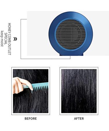 Portable Cordless Hair Dryer Hand-held Wireless Hair Dryer Rechargeable Blow Dryer for Blowing Hair Painting Drying Blue - Buy Online on GoSupps.com
