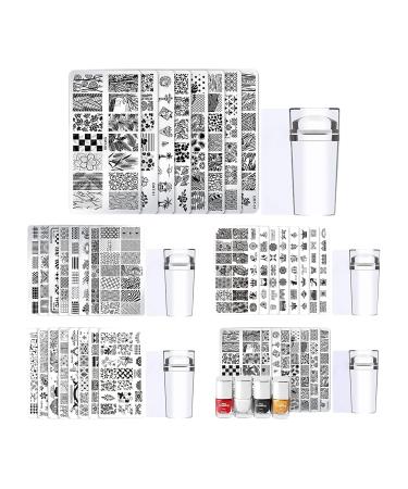 Kasituny Nail Creativity Molding Plate - DIY Steel Nail Stamping Dish Utensil for Unique Nail Art Design - Buy Online on GoSupps.com
