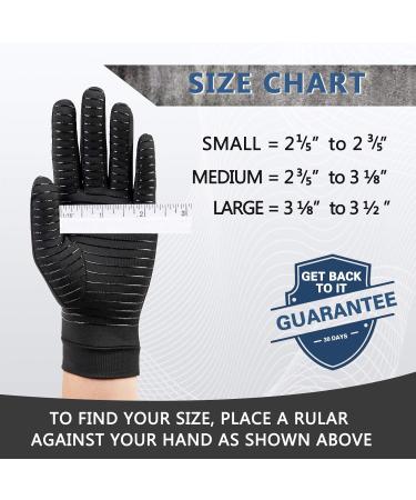 Buy Copper Compression Gloves for Arthritis Full Finger Breathable & Moisture-Wicking for Men & Women Small Size Availability - Buy Online on GoSupps.com