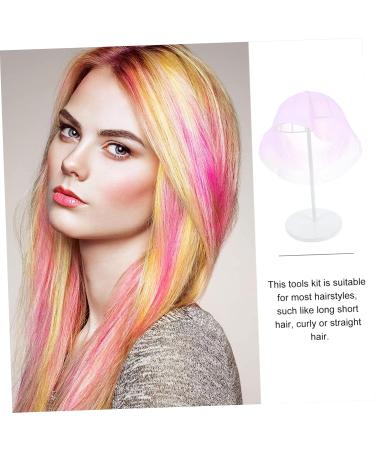 DOITOOL 1 Set Hair Color Highlighter Cap Hair Dye Kit Highlight Kit Hair Coloring Kit Hair Coloring Dye Cap Dye Caps Salon Pink Clamshell Modeling Hair Dye Cap Stainless Steel 22X16X1CM Pink - Buy Online on GoSupps.com