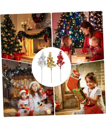 ORFOFE Wreath Decor 15pcs Simulated Fruit Skewers Xmas Fruits Stems Xmas Fruits Branch Fruits Branch Picks Fake Fruit Foam Christmas Wedding Decor - Buy Online on GoSupps.com