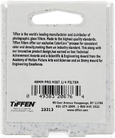 Tiffen 49PM14 49mm Pro-Mist 1/4 Diffusion Camera Filter - 49mm Filter - Buy Online on GoSupps.com