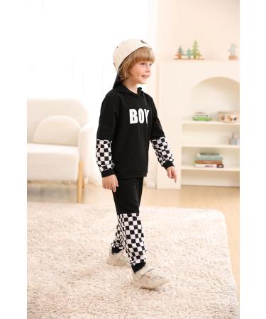 Borlai Baby Boy Dinosaur Hoodie Sweatshirt with Camo Pants Set | 18-24 Months | Black - Buy Online on GoSupps.com