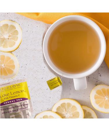 Bigelow I Love Lemon Herbal Tea with Vitamin C | Caffeine Free | 20 Bags | 1.28 oz - Buy Online on GoSupps.com