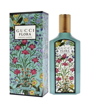 Gucci Flora Gorgeous Jasmine for Women - 3.3 oz EDP Spray Floral Rose Sandalwood 3.3 Fl Oz (Pack of 1) - Buy Online on GoSupps.com