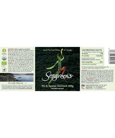 Seagreens Seaweed Food Supplement for Pets & Equine - 200g Granules - Buy Online on GoSupps.com
