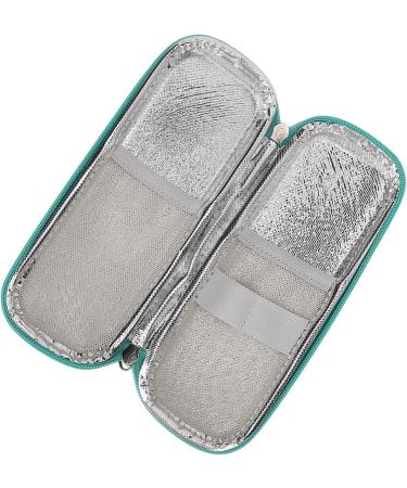 Marble Green Insulin Cooler Case - Portable Insulated Cooling Bag for Diabetic Supplies - Professional EVA Design for Elderly - Fashionable & Safe - Buy Online on GoSupps.com