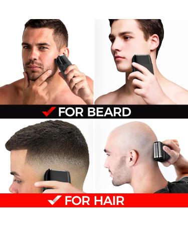 Buy Metal Shell Three Blades Foil Shaver for Men - Dual-Foil Trimmer for Bald Heads | Perfect Gifts for Dad Husband & Him - Buy Online on GoSupps.com