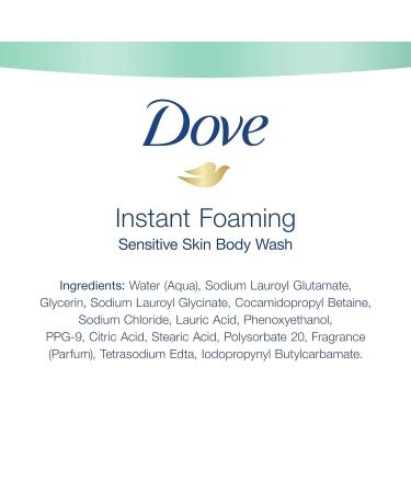 Dove Instant Foaming Body Wash 13.5 oz - Pack of 4 | Gentle on Sensitive Skin, Removes Bacteria, Nourishes for Softer Skin - Buy Online on GoSupps.com