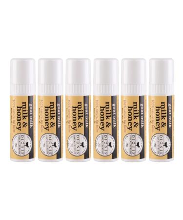 Dionis Goat Milk Lip Balm Milk & Honey 0.28oz (Pack of 6)