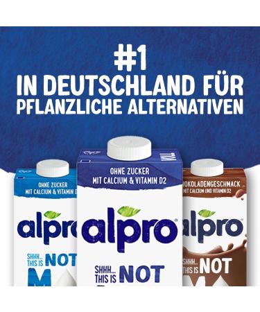 Alpro This Is Not Milk 3.5% - Vegan & Milk-Free Oat Drink - 8 x 1L - Naturally Lactose-Free Rich in Fiber Calcium & Vitamins - Buy Online on GoSupps.com