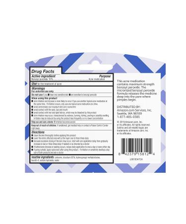 Solimo 10% Benzoyl Peroxide Acne Medication - Pack of 4, 1 Fl Oz Each | Maximum Strength, Dermatologist Tested - Buy Online on GoSupps.com