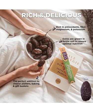 Premium Bohemian Dates Whole Medjool Dates - All Natural, Vegan, Paleo, No Added Sugar - Soft & Chewy Caramel Flavor - 3.3 LB (60 Count) - Buy Online on GoSupps.com