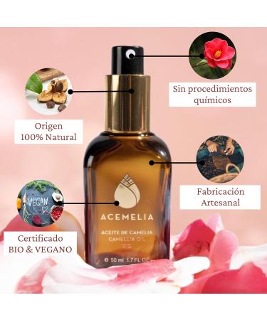 Buy 100% Natural Bio-Camelia Oil | Moisturizing & Nourishing Face Hair Body | Cold Pressed in Galicia | 50 ml - Buy Online on GoSupps.com