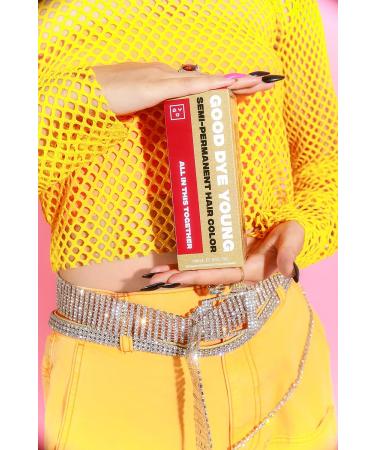 Good Dye Young Semi Permanent Red Hair Dye (All In This Together) - UV Protective Conditioning Burgundy Hair Color | Lasts 15-24+ Washes - Buy Online on GoSupps.com