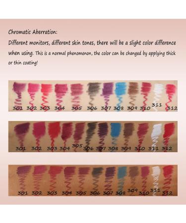 12 Color Lip Liner Pencil Set - Longwear Matte Waterproof Lip Makeup | High Pigmented & Non-Sticky - Buy Online on GoSupps.com